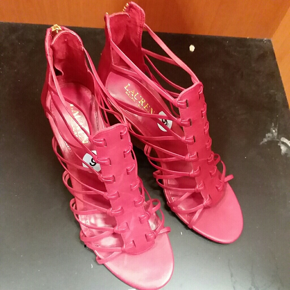 Ralph Lauren red heels